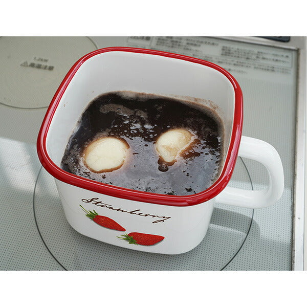 ストロベリー角型ストックポット