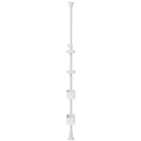 積水樹脂 つっぱり式スリムラック TSR-SW/スリム/突っ張り棒/縦/突っ張り/突っ張り収納/強力/リビング収納/洗面台収納/洗面収納/伸縮式/高さ調節/省スペース