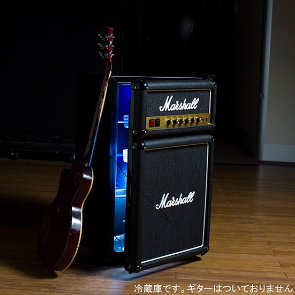 マーシャル・フリッジ 3.2 M F3.2BLK JP 冷蔵庫 オシャレ かっこいい 冷蔵庫 マーシャル Marshall インテリア 黒