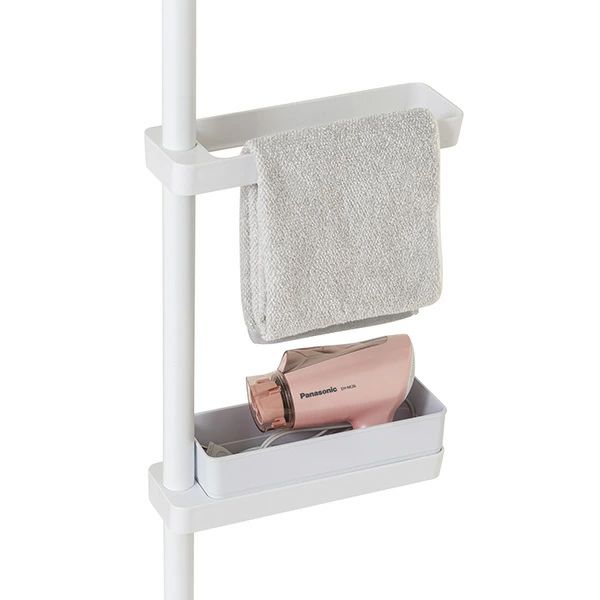 積水樹脂 つっぱり式スリムラック TSR-SW/スリム/突っ張り棒/縦/突っ張り/突っ張り収納/強力/リビング収納/洗面台収納/洗面収納/伸縮式/高さ調節/省スペース