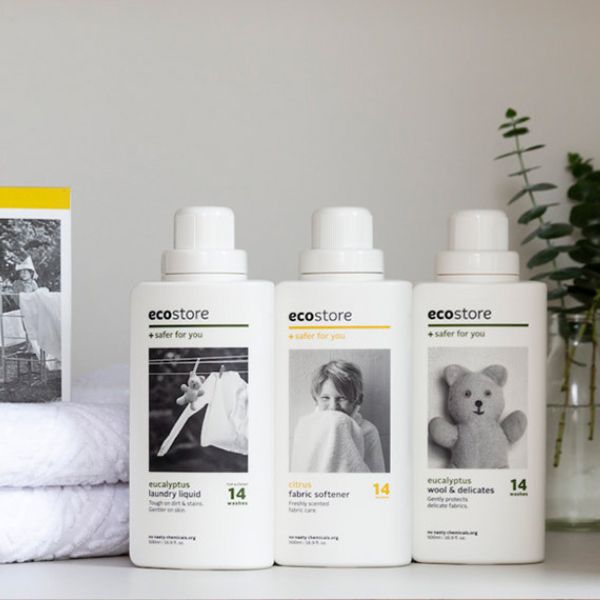 エコストア ファブリックソフナー 柔軟仕上げ剤　ecostore 業務用　濃縮タイプ 柔軟剤　洗剤　家庭用　5L　500ml　一部あす楽　天然 自然 植物由来 敏感肌 低刺激 やさしい ベビー 赤ちゃん　さわやか 爽やか すっきり 衣類 洗濯　環境に優しい 肌に優しい 天然成分 柔軟洗剤