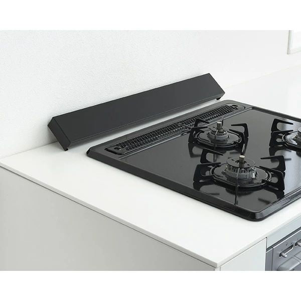 ヨシカワ すっきりフィットする排気口カバー/ステンレス/クラシックブラック/1306205/1306204 /日本製/燕三条/排気口カバー/コンロカバー/スマート/フラットグリルカバー/調味料ラック/コンロ奥ラック/魚焼きグリル/カバー/鍋置き