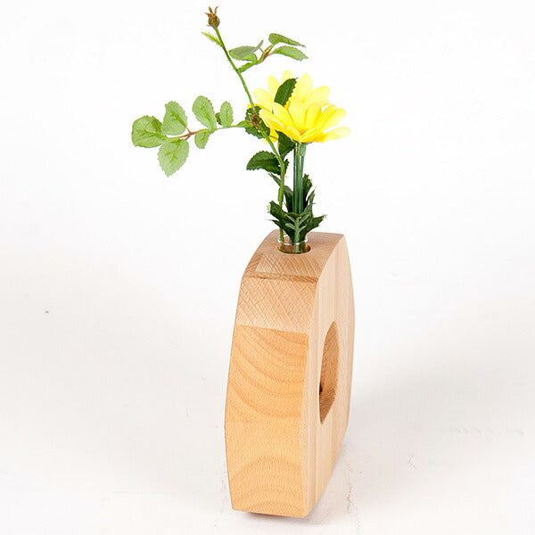 HIDAKAGU 花器ユラユラB #BE ビーチ材 PL1KAK-0080000-BEOL
