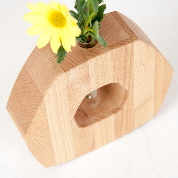 HIDAKAGU 花器ユラユラB #BE ビーチ材 PL1KAK-0080000-BEOL