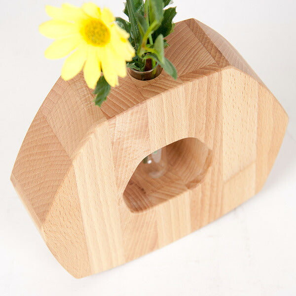 HIDAKAGU 花器ユラユラB #BE ビーチ材 PL1KAK-0080000-BEOL